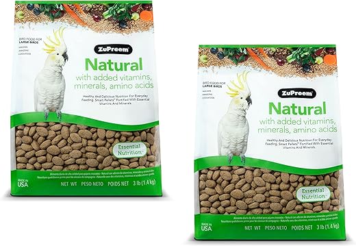 ZuPreem Natural Bird Food Pellets For Large Birds