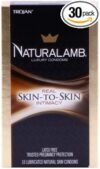 TROJAN Natural Lamb Lubricated Condoms (30 Pack)