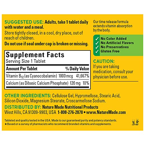 Nature Made Vitamin B12 1000 Mcg, 160 Tablets - Image 5