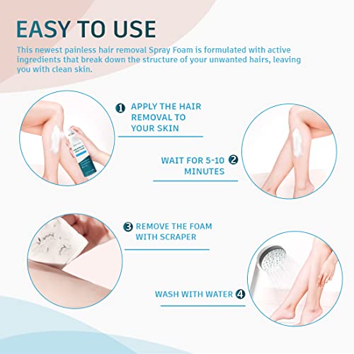 NATURE NATION Hair Removal Spray Foam with Aloe Vera - Image 3