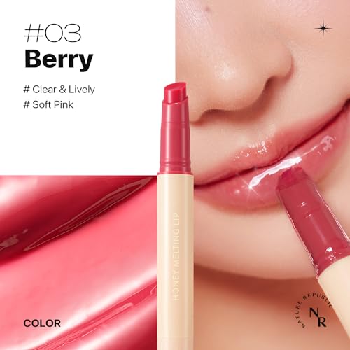 Nature Republic Honey Melting Lip 03 Berry Gloss - Image 3