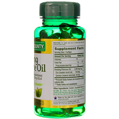 Nature's Bounty Evening Primrose Oil 1000 mg Softgels - Image 5