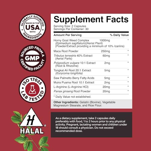 Natures Craft Horny Goat Weed Complex - Energy Blend - Image 4