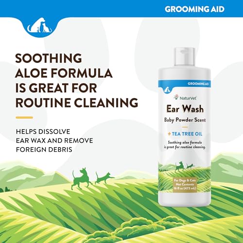 NaturVet Ear Wash Liquid For Dogs & Cats - Image 3