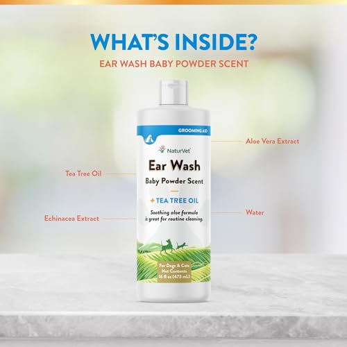 NaturVet Ear Wash Liquid For Dogs & Cats - Image 5