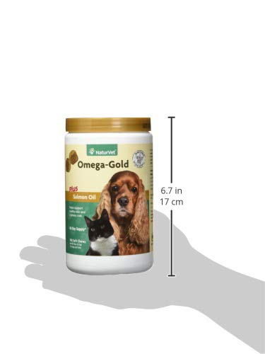 NaturVet Omega-Gold Plus Salmon Oil Soft Chews - Image 3