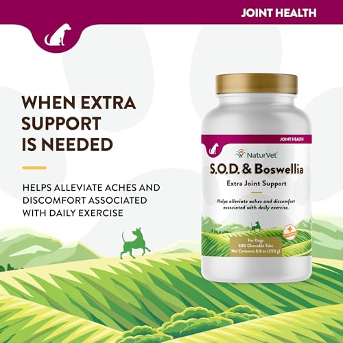 NaturVet S.O.D. & Boswellia Joint Support Supplement β 500 Ct - Image 3