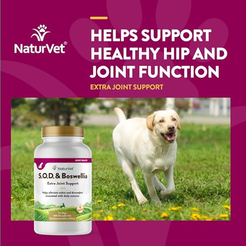 NaturVet S.O.D. & Boswellia Joint Support Supplement β 500 Ct - Image 4