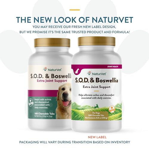 NaturVet S.O.D. & Boswellia Joint Support Supplement β 500 Ct - Image 2