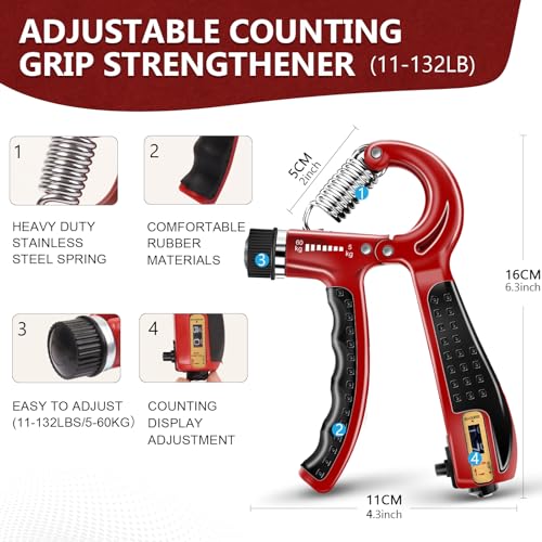 Navona Grip Strength Trainer Kit, Hand Gripper - Image 3
