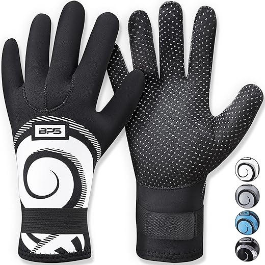 BPS Neoprene 3mm 5mm Five Finger Gloves