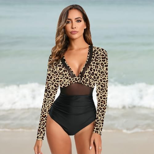 NESY Women's Long Sleeve Rash Guard Swimsuit - Image 2