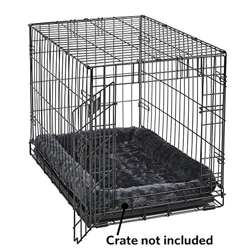 New World Gray Bolster Dog Bed, 22-Inch - Image 4