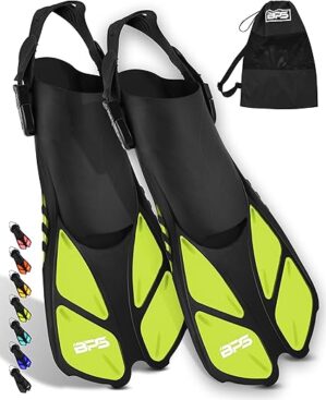 BPS New Zealand Short Adjustable Snorkel Fins