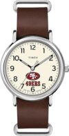Timex Tribute NFL Men’s 40mm Leather Quartz Watch