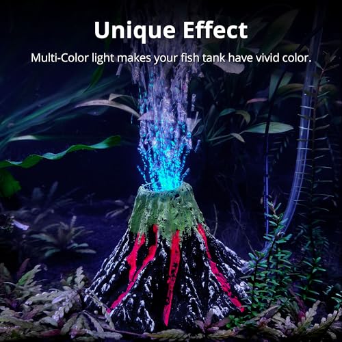 NICREW Aquarium Volcano Bubbler Kit with LEDs - Image 2