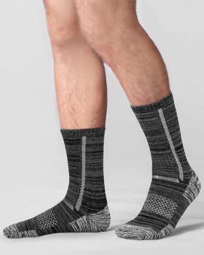 Niorasen Men's Cotton Crew Work Socks, Moisture Wicking - Image 5