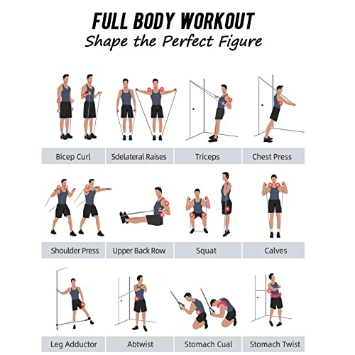 NITEEN Heavy Resistance Bands With Handles - Image 5