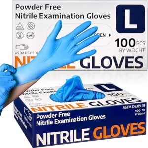 Supmedic Nitrile Exam Gloves, Latex-Free, 100 Pcs