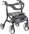 Drive Medical Nitro Sprint Foldable Rollator Walker, Black