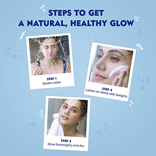 NIVEA Face Wash, Milk Delights Honey, 100ml - Image 5