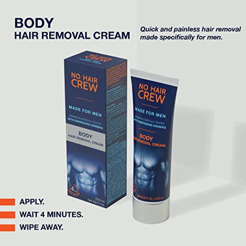 NO HAIR CREW Body Hair Removal Cream For Men, 200ml - Image 2