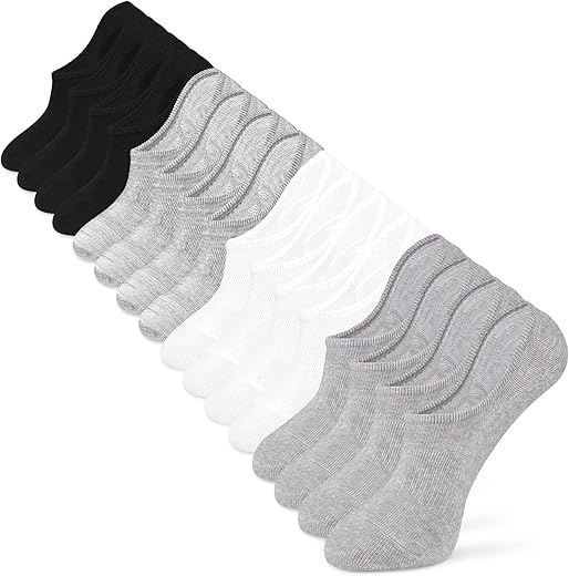 IDEGG No Show Men's Ankle Socks With Grip