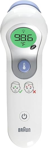 Braun No Touch Forehead Thermometer Ntf300us