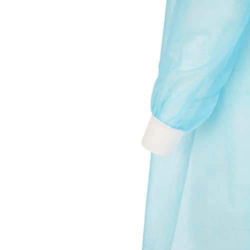NOBLES HEALTH CARE PRODUCT SOLUTIONS Blue Disposable Isolation Gowns, Latex-Free - Image 4