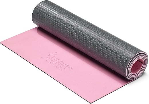 Sunny Health & Fitness Non-Slip Yoga Mat - Durable, Cushioned Support