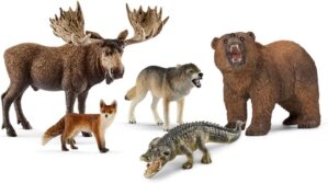 Schleich North American Woodland Animal Toy Set