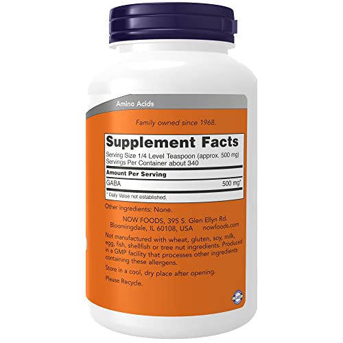 NOW Foods GABA Powder, Neurotransmitter Support, 6-Ounce - Image 2