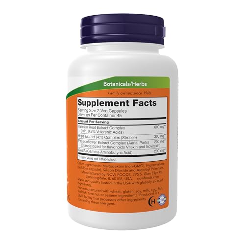 NOW Foods Valerian Root Sleep Blend, 90 Capsules - Image 2