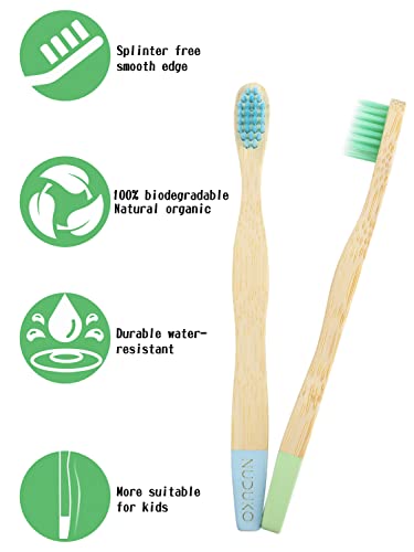 NUDUKO Bamboo Kids Toothbrushes - Soft Bristle - Image 4