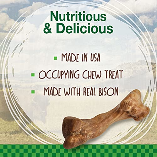Nylabone Bison Flavor Bone Chew Treats, Medium - Image 2