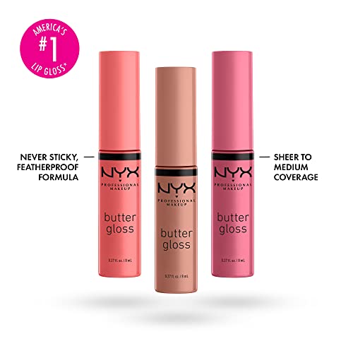 NYX PROFESSIONAL MAKEUP Butter Gloss Lip Gloss - Pack Of 3 - Image 3