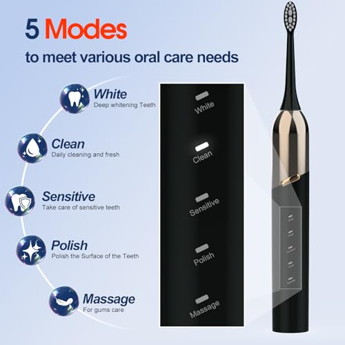 OasiSmile Sonic Electric Toothbrush With 4 Heads - Image 3