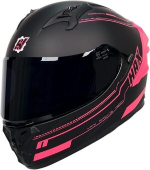 HAX Obsidian Pro Dual Visor Motorcycle Helmet