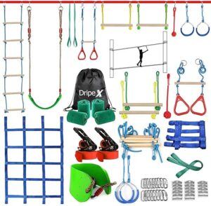 Dripex Obstacle Course 2×50ft Slackline Kit