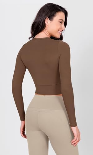 ODODOS Cloud Feeling Long Sleeve Crop Top - Image 3