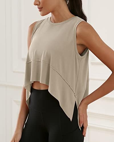 ODODOS Modal Soft Sleeveless Crop Top for Women - Image 2