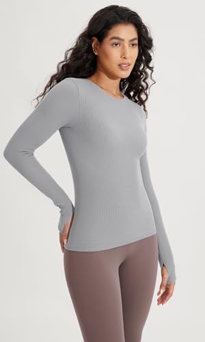 ODODOS Seamless Long Sleeve Yoga Shirt - Image 3
