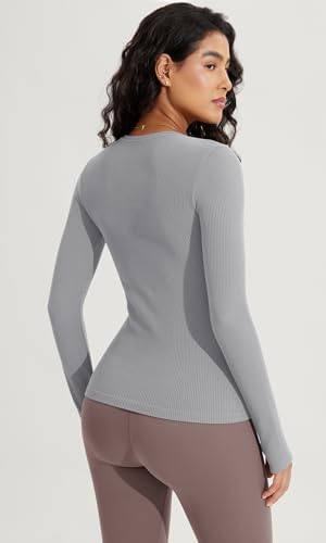 ODODOS Seamless Long Sleeve Yoga Shirt - Image 4