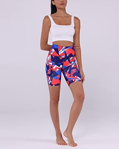 ODODOS Women's Tummy Control Yoga Shorts With Pockets - Image 5