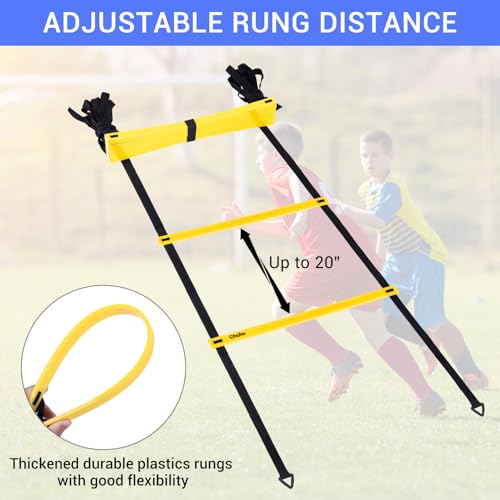 Ohuhu Agility Ladder Speed Training Set 12 Rung - Image 4