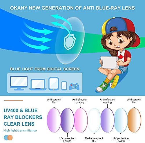 Okany Blue Light Glasses 3 Pack For Kids - Image 4