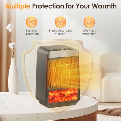 OKKMAX Portable Space Heater With Thermostat - Image 2