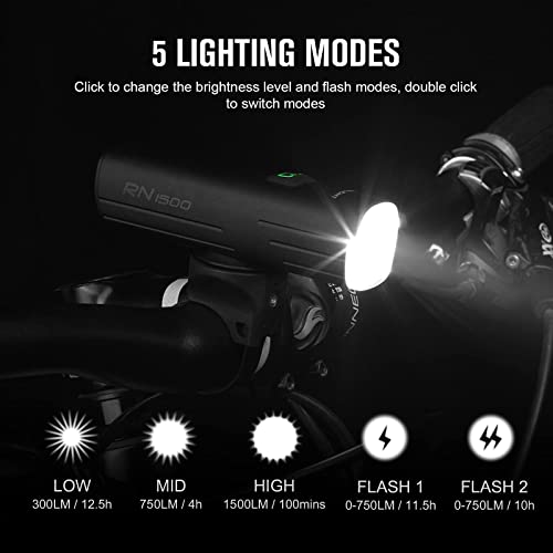 OLIGHT RN 1500 Rechargeable Bike Headlights Bundle - Image 3