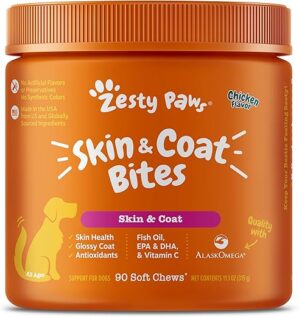Zesty Paws Omega 3 Alaskan Fish Oil Chews
