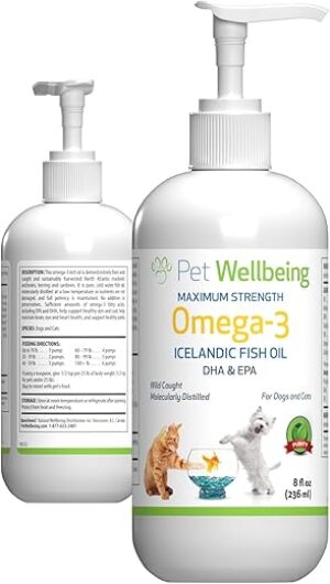 Pet Wellbeing Omega-3 Daily EFA Fish Oil For Pets